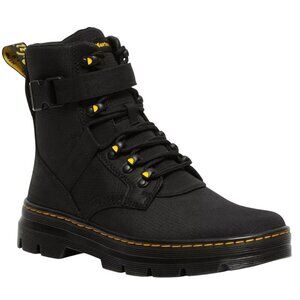 Dr. Martens Combs Tech ll Black Ripstop Nubuck Leather Combat Boots Size 13